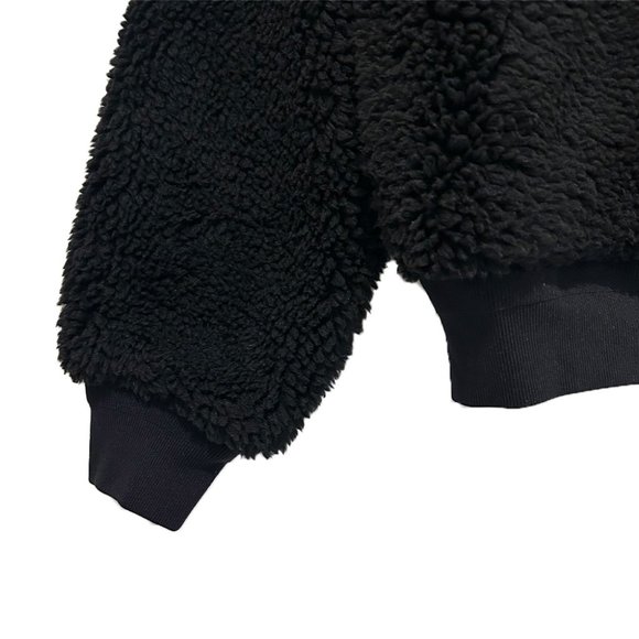 Aritzia The Group by Babaton Antic Sherpa Bomber Jacket, Black, Small - Picture 4 of 4